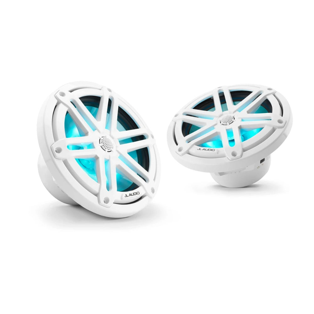 JL Audio M3 Marine Speakers - 7.7" - RGB LED - White Sport