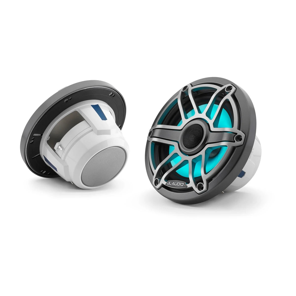 JL Audio M6 Marine Speakers - 6.5" - RGB LED - Titanium Sport