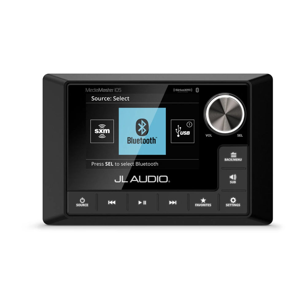 JL Audio MediaMaster 105 Marine Stereo With Full-Colour LCD