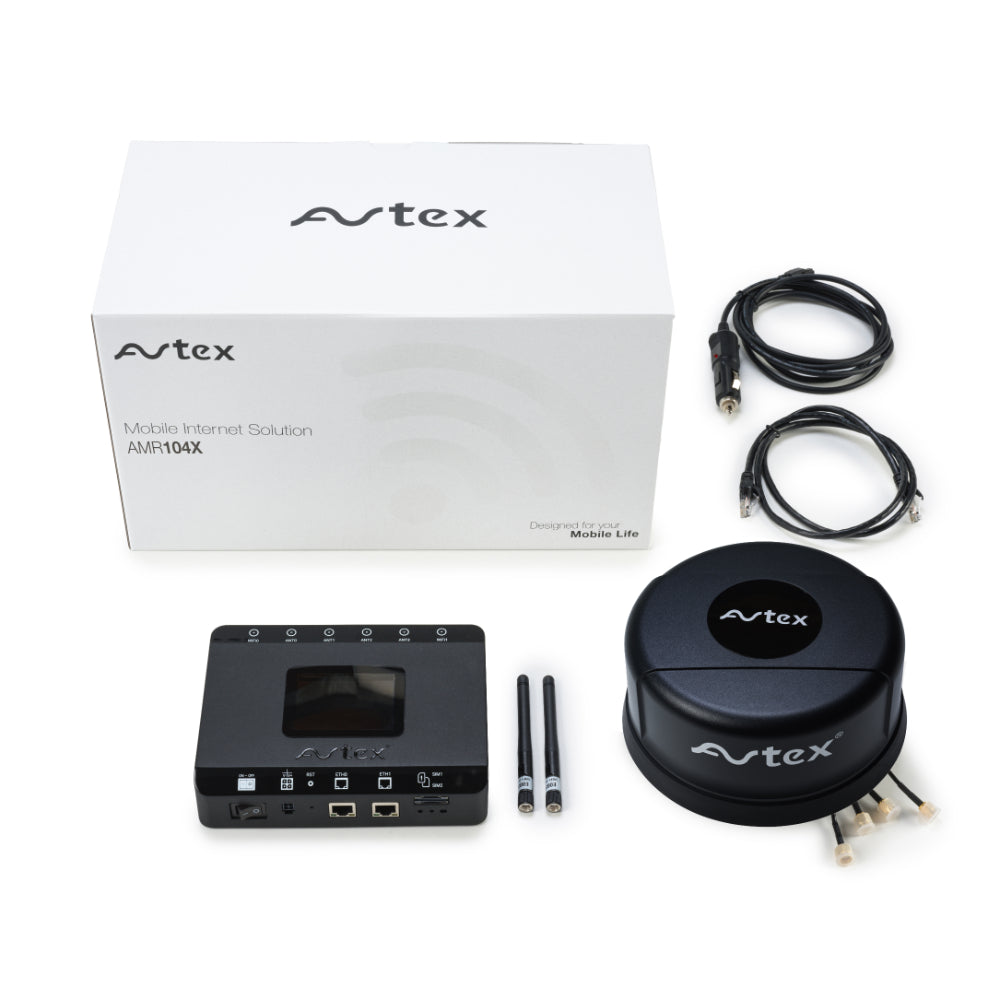 Avtex AMR104x 4G Dual Sim & Wi-Fi Mobile Internet Solution - Black