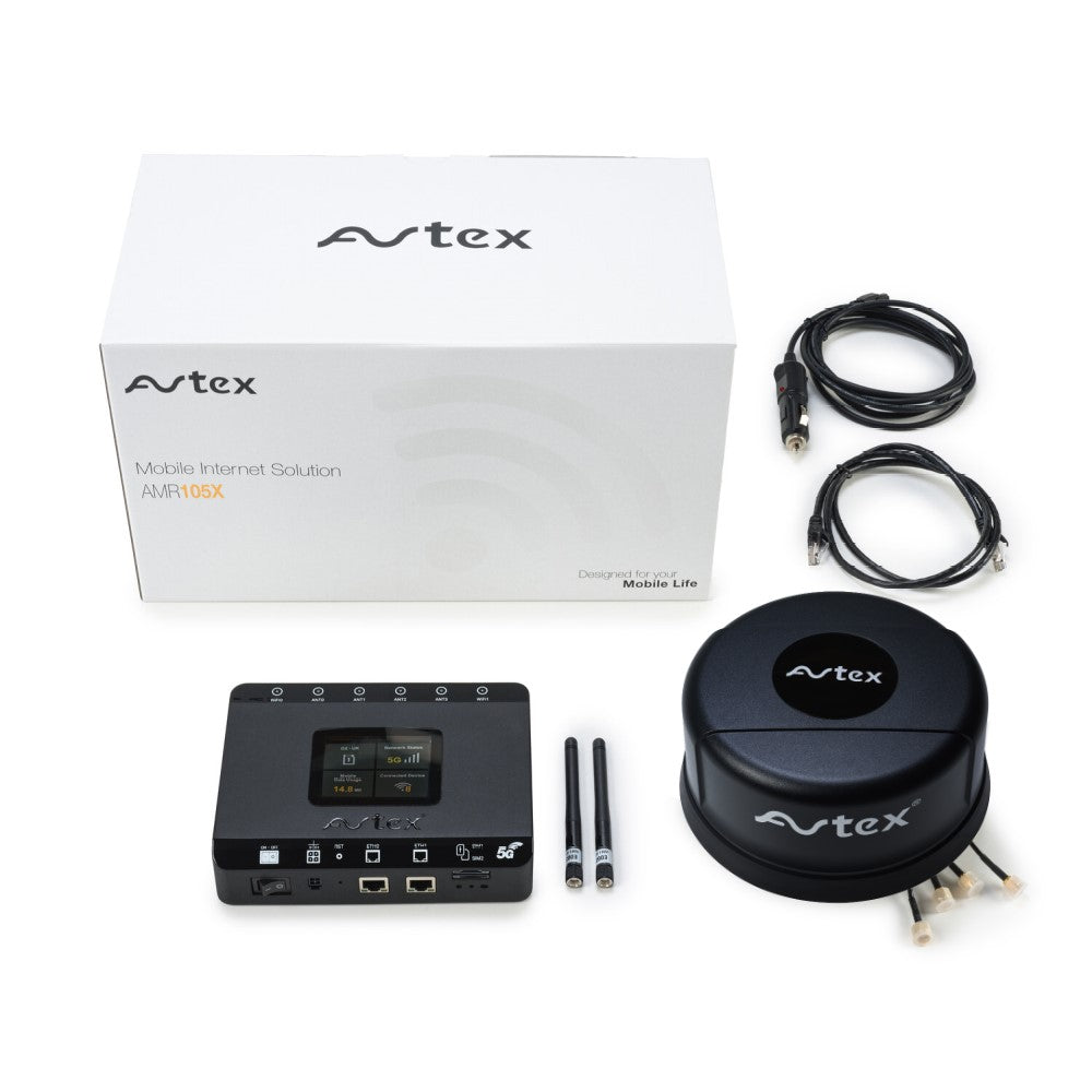 Avtex AMR105X 5G Dual Sim & Wi-Fi 6 Mobile Internet Router - Black