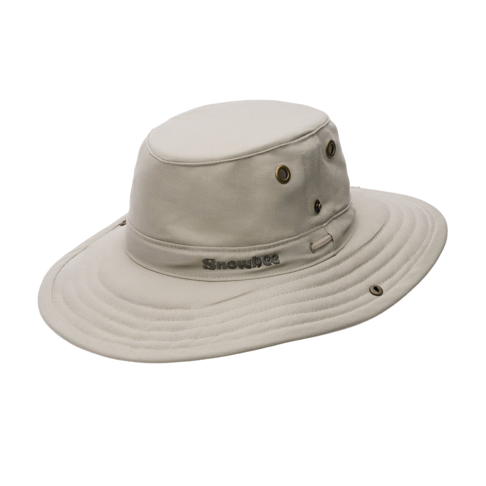 Snowbee Classic Wide Brim Hat Stone - L