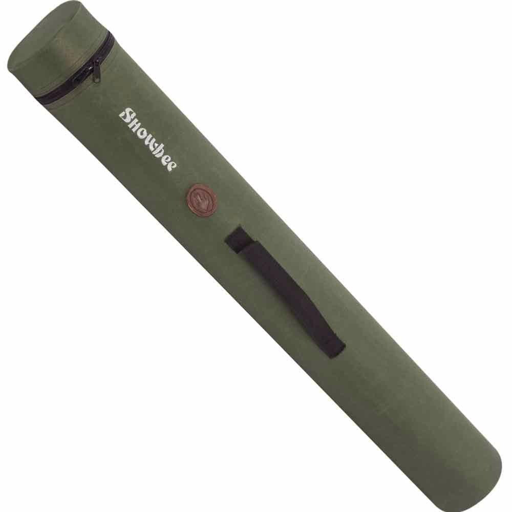 Snowbee Protective Polyester Rod Tube - Olive Green 90 x 11 cm