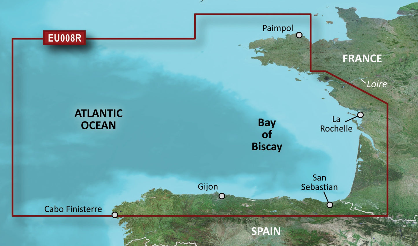 Garmin BlueChart G3 Vision Regular Area - VEU008R Bay of Biscay