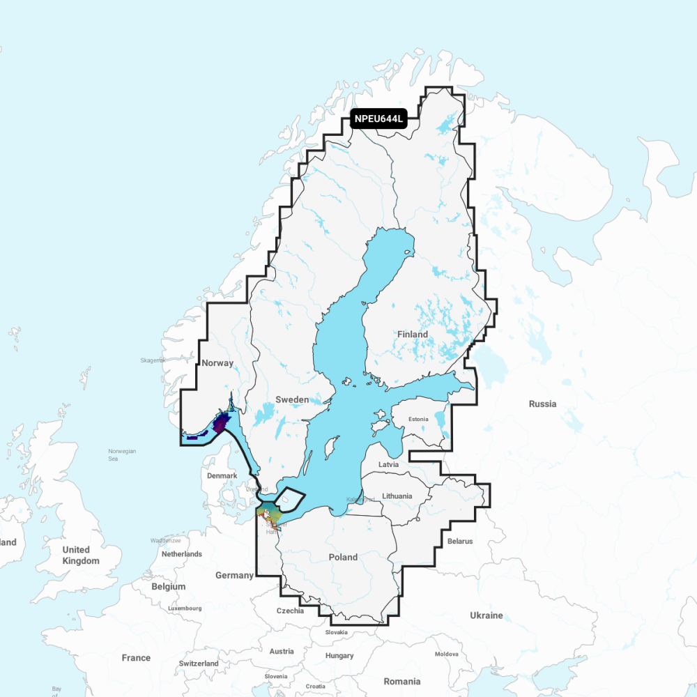 Navionics Platinum+ Large Chart: EU644L - Baltic Sea