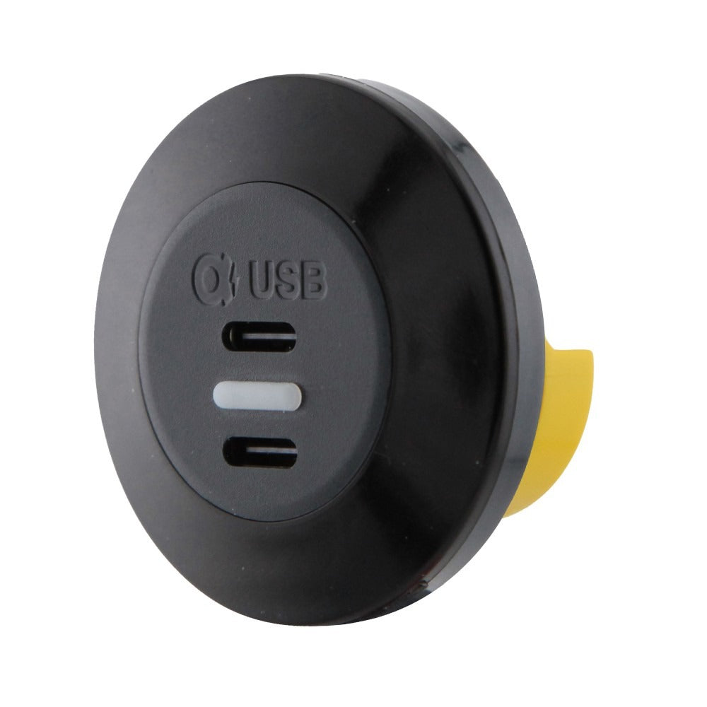 Alfatronix PVPWP-CCBFF Slim IP65 Double USB C Charger - Black Front Fit