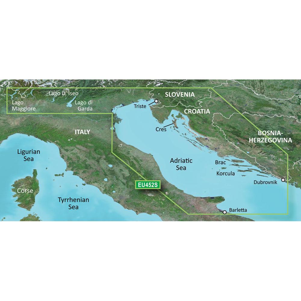 Garmin BlueChart G3 Vision - VEU452S: Adriatic Sea North Coast