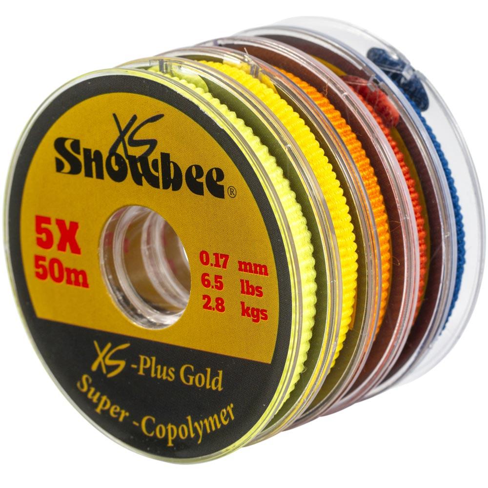 Snowbee XS-Plus Gold Super-Copolymer 3X 0.21mm 8.5lbs X 50m
