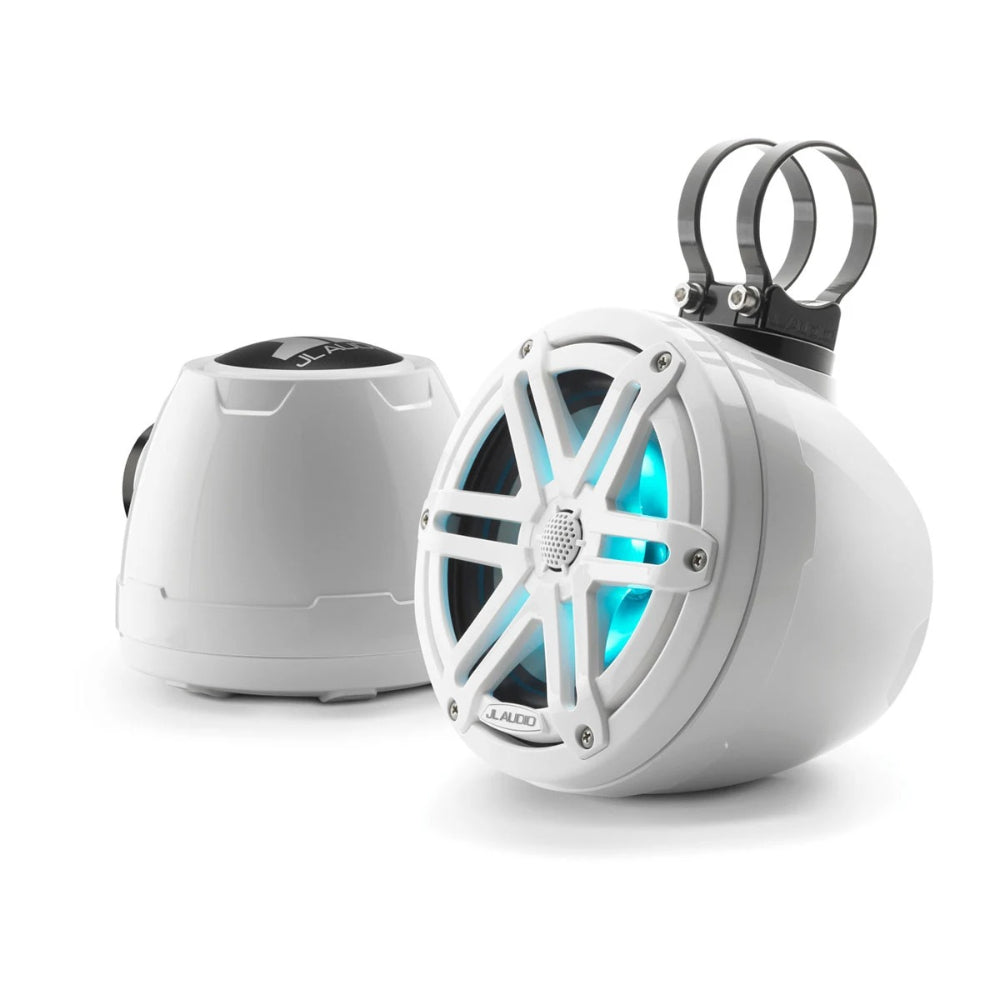 JL Audio M3 VeX Enclosed Speakers - 6.5″ - RGB LED - White Sport