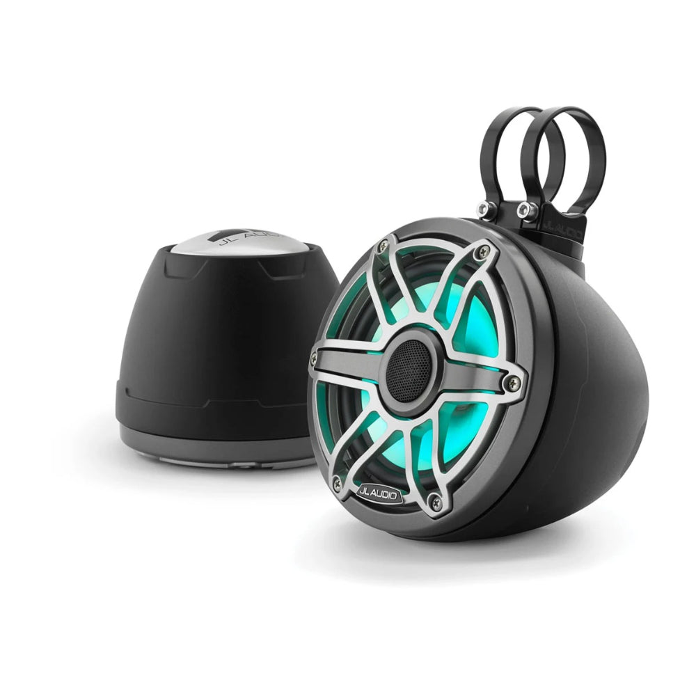 JL Audio M6 VeX Enclosed Speakers - 6.5″ - RGB LED - Titanium Sport