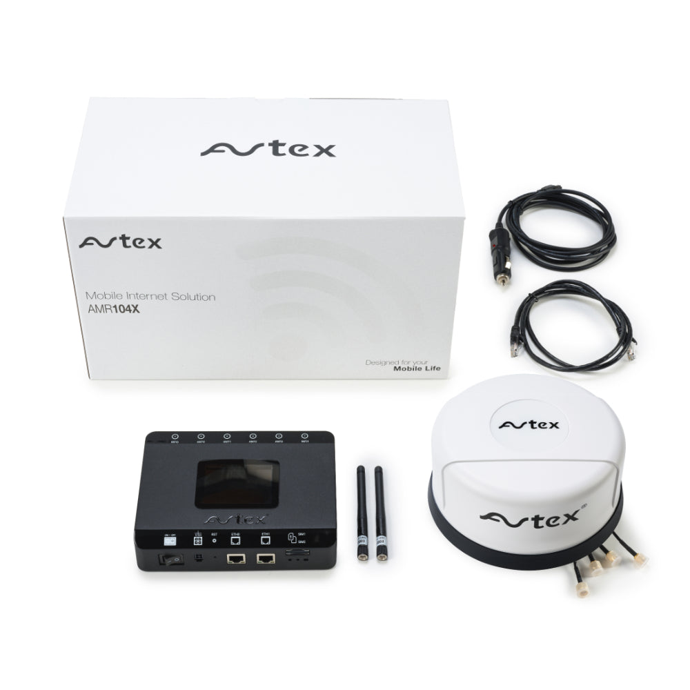 Avtex AMR104x 4G Dual Sim & Wi-Fi Mobile Internet Router - White