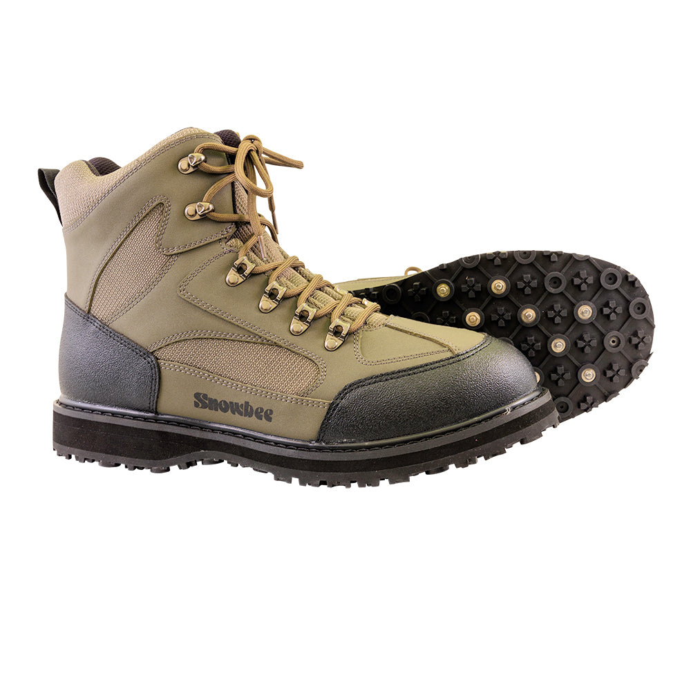 Snowbee Stream-Trek Studded Rubber Sole Wading Boots - 8