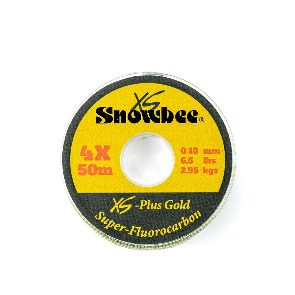 Snowbee XS-Plus Gold Super-Fluorocarbon Line 5X 0.16Mm 5.5Lbs X 50m