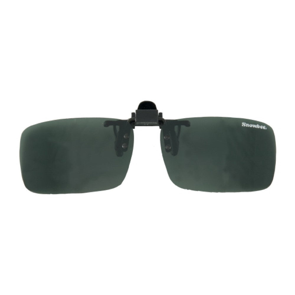 Snowbee Clip-On/Flip-Up Sunglasses - Smoke/Green - L