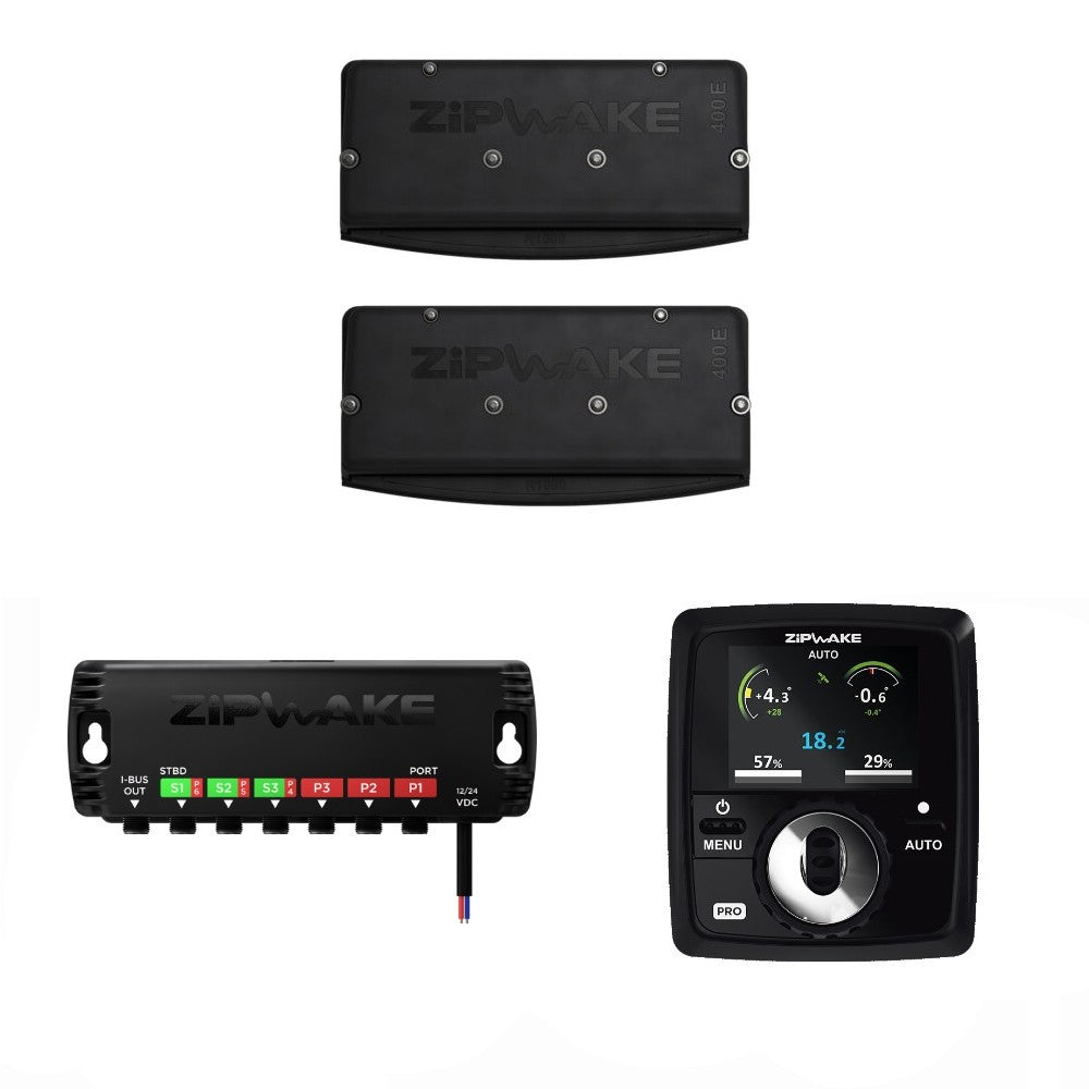 Zipwake Series E Pro Trim Control Kit - 400E R1000 Round Interceptor