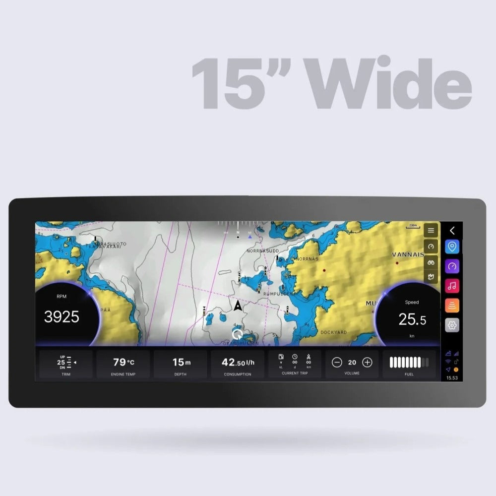 Q Experience Q Float Auxiliary 2nd Display - 15" Wide