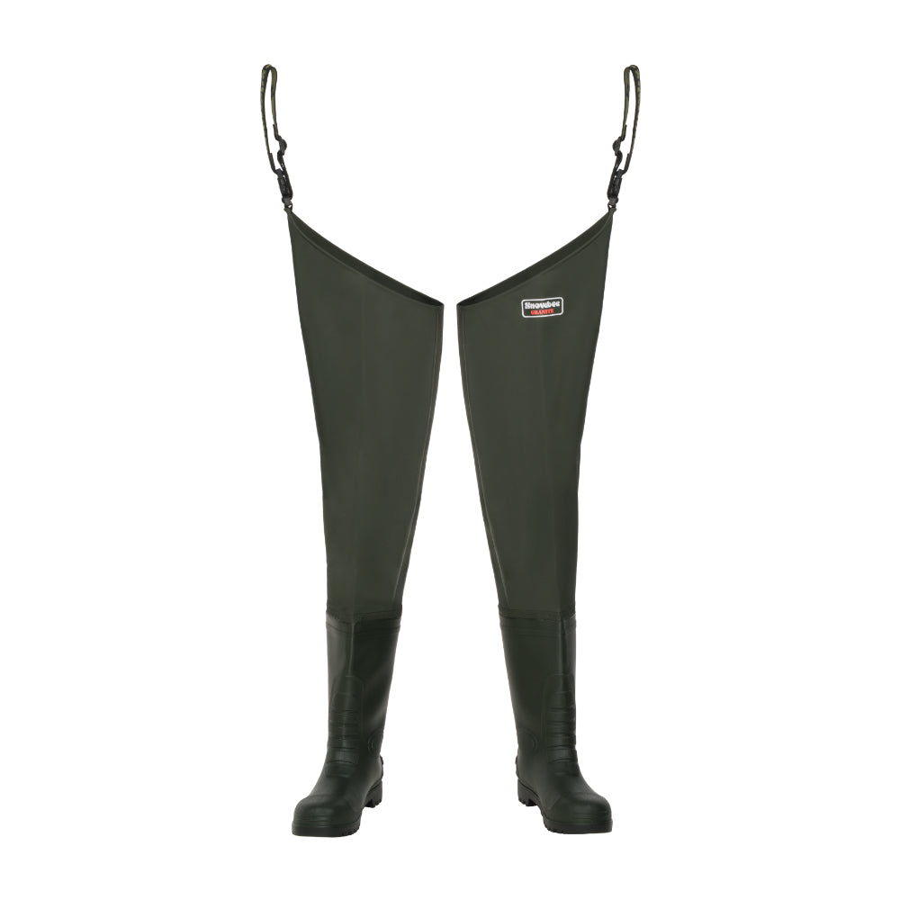 Snowbee Granite PVC Cleated Bootfoot Thigh Waders -11