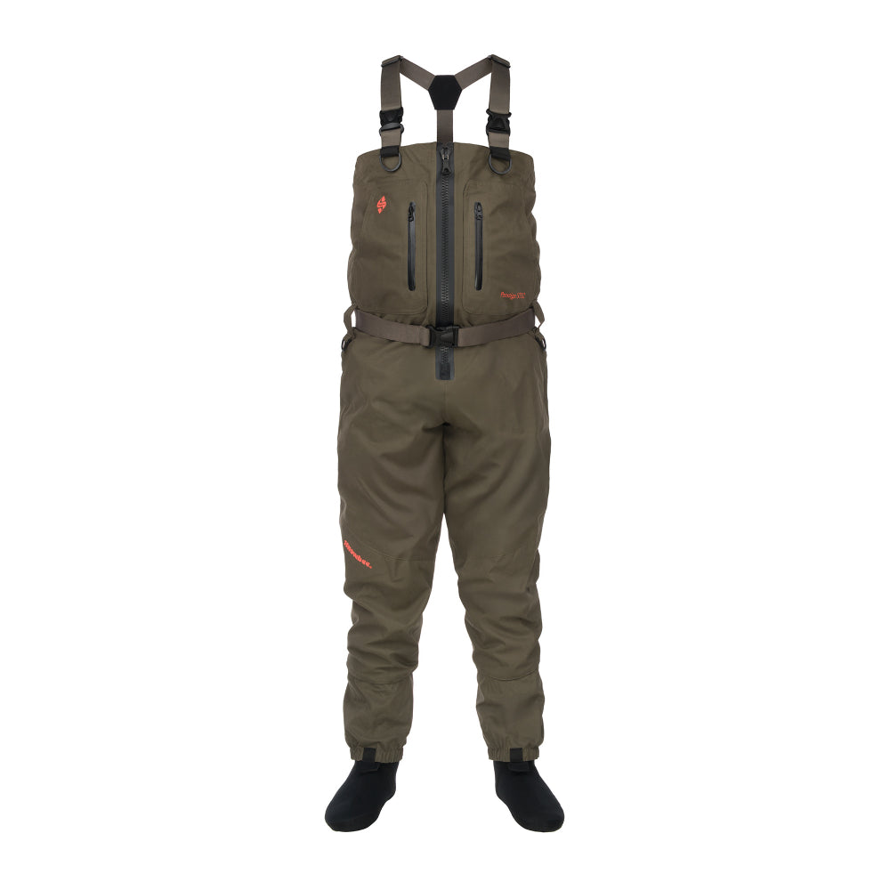 Snowbee Prestige STX2 Zip-Front Stockingfoot Waders - LS