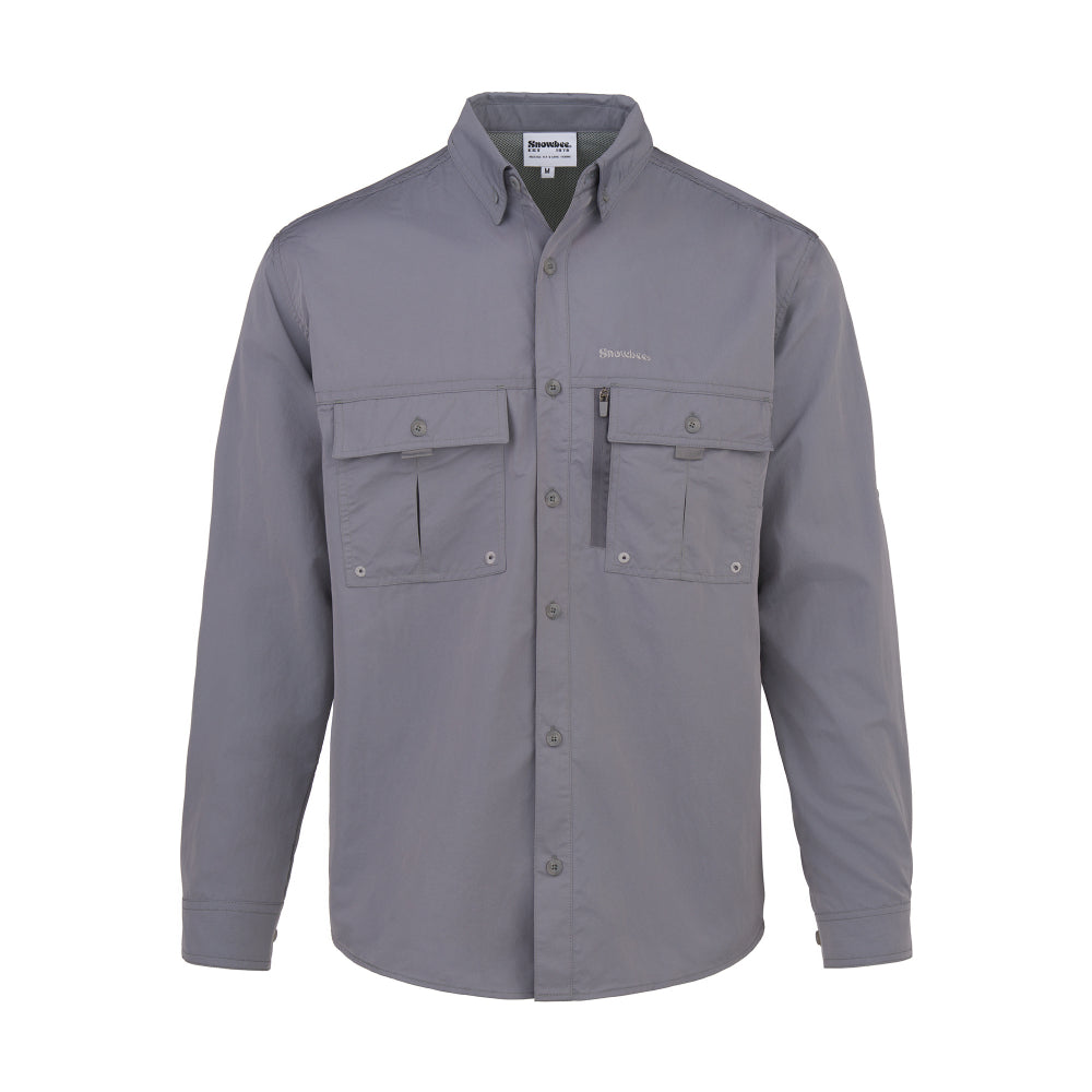 Snowbee Prestige Technical Fishing Shirt - Grey - L