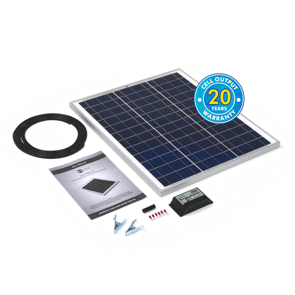 Solar Technology 45w Rigid Solar Panel Kit & 10Ah Charge Controller ...