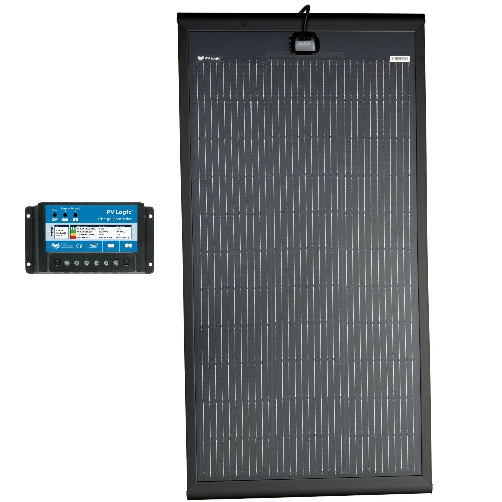 Solar Technology 120W SlimEdge Rigid MHD Solar Panel & 10A PMW