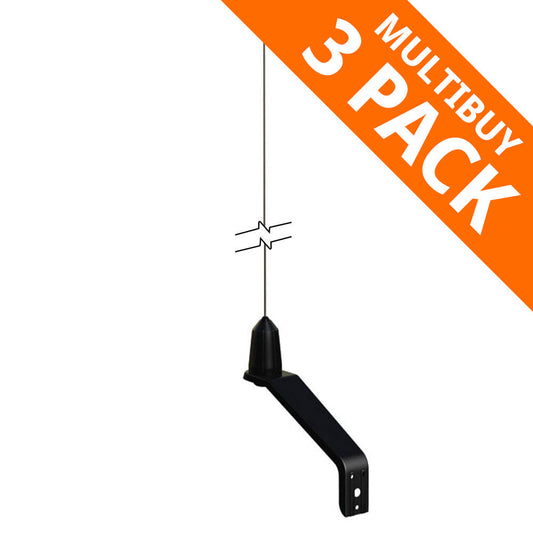 Shakespeare Whipflex S-Steel Helical VHF Whip Ant - 0.9m (Pack of 3)