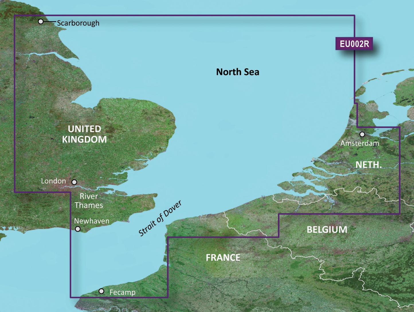 Garmin BlueChart G3 Vision - VEU002R: S/E England-Belux Inland Waters