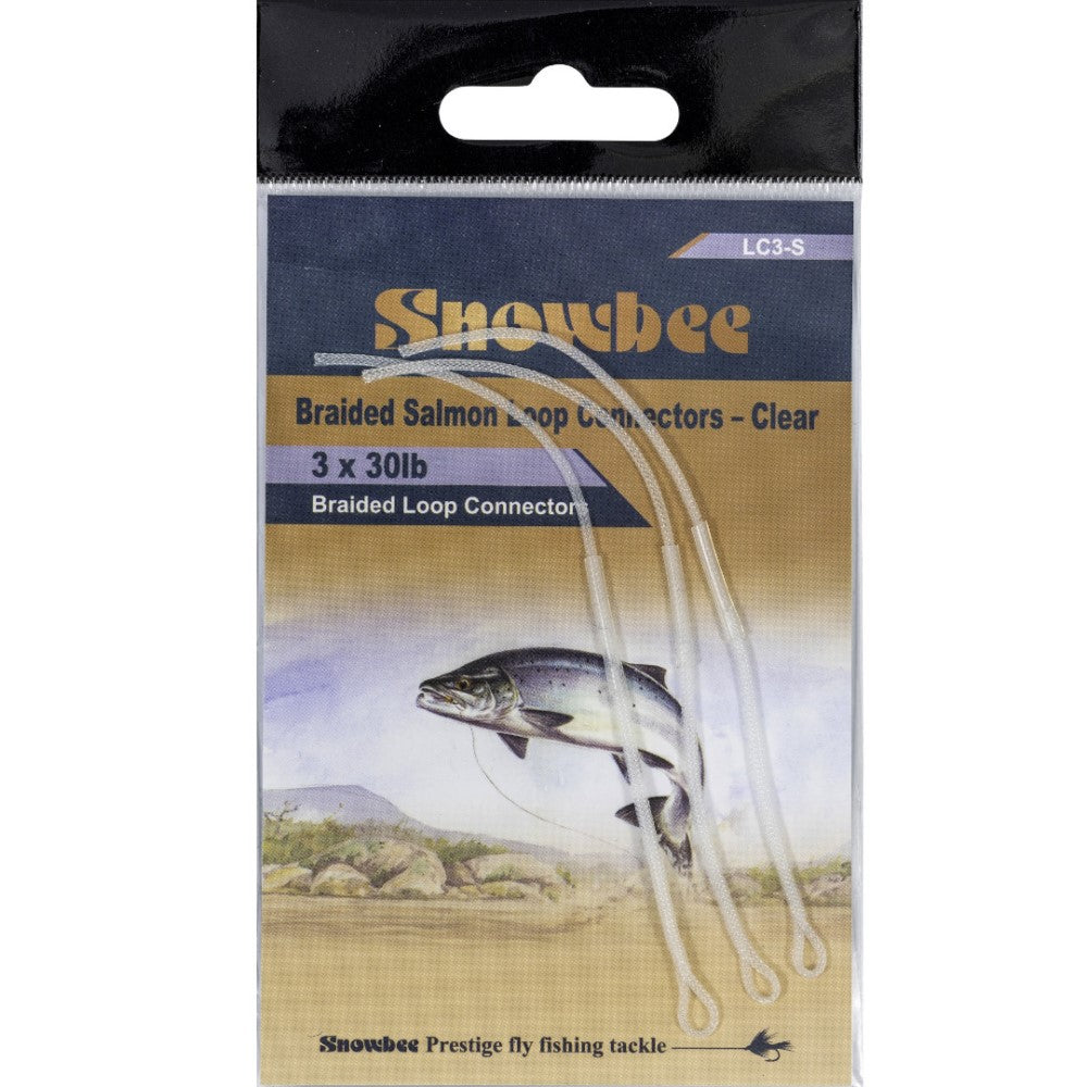 Snowbee Looped Connectors x 3 Salmon