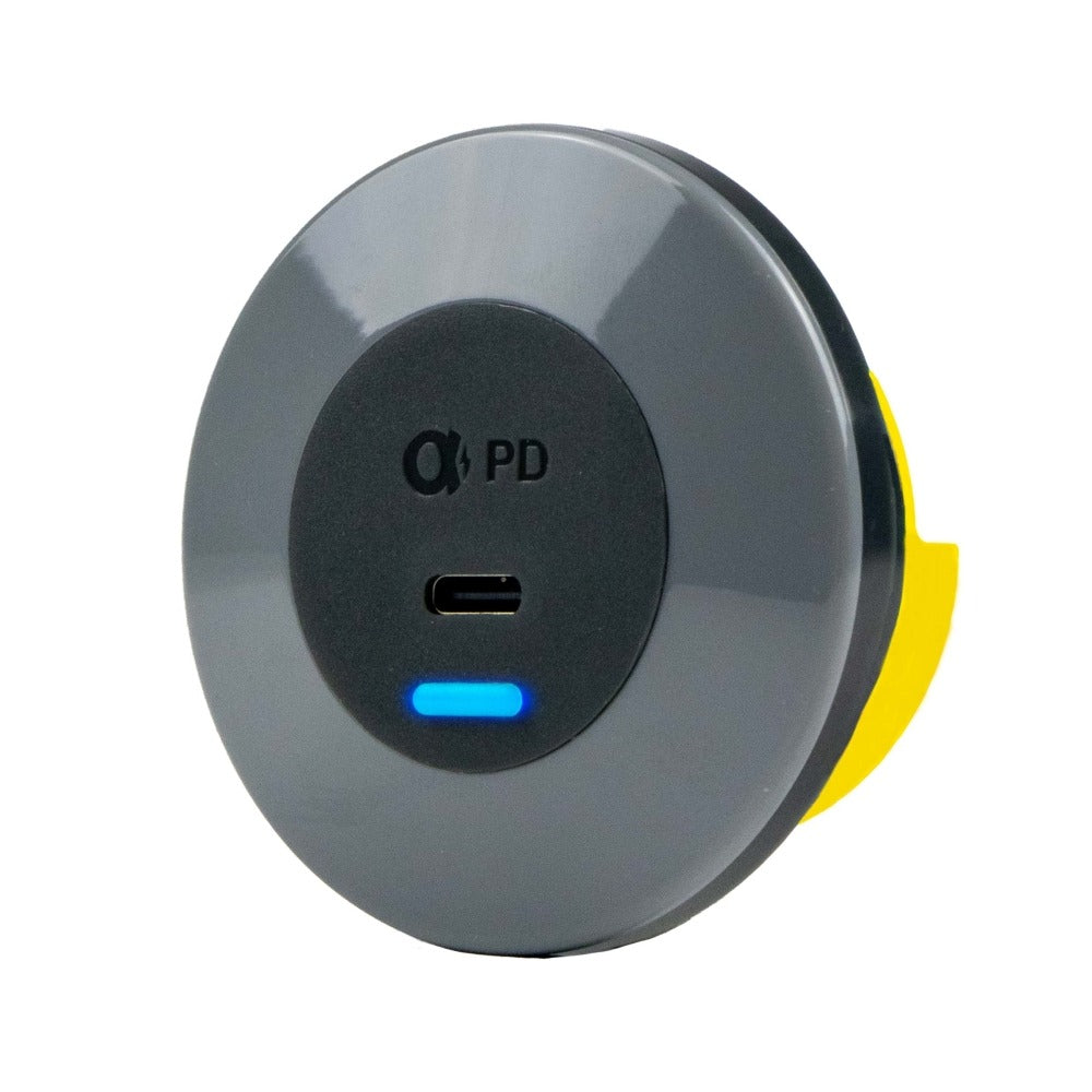 Alfatronix PDA-060CR IP65 USB C Single Output Charger - Round Bezel